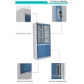 metal cupboard with sliding door up and bellow